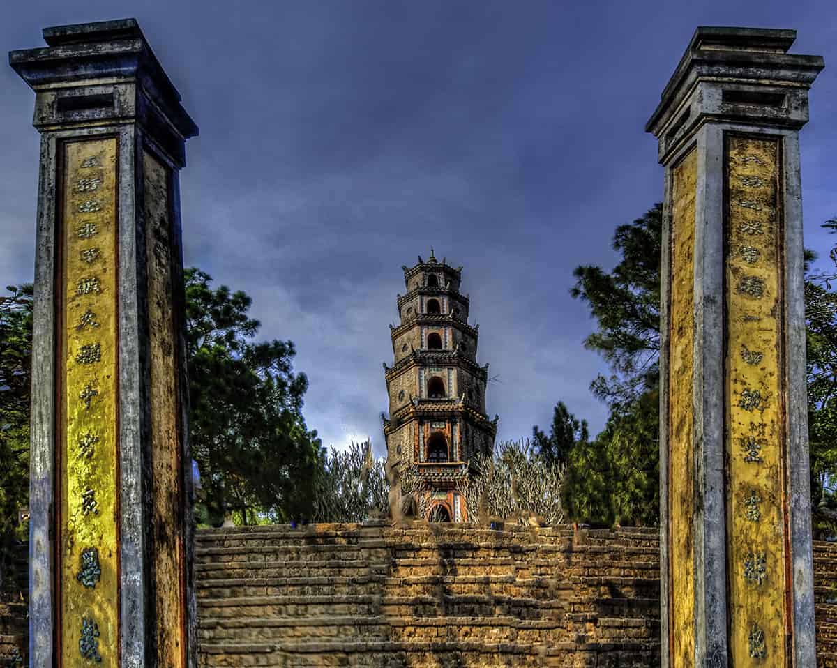 thien mu pagoda on the hue itinerary