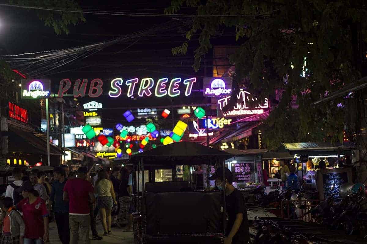 2 Weeks In Cambodia Itinerary: Ultimate Guide 2025 39 walking along pub street in siem reap