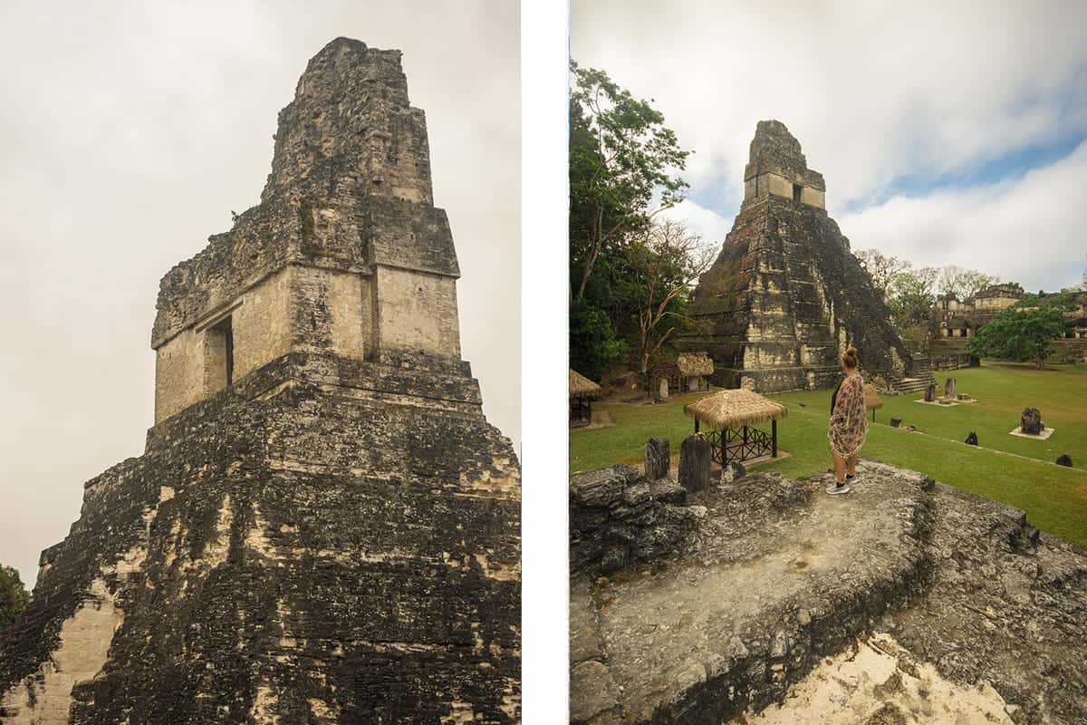 in flores you must do a tour to the nearby tikal temple complex, this is no doubt one of the highlights of spending 3 weeks in guatemala