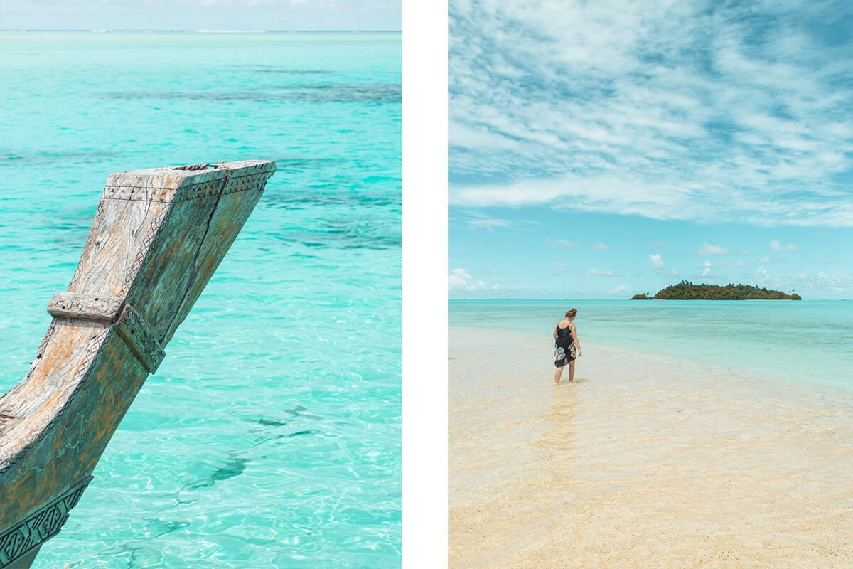 small islands in aitutaki on our day trip