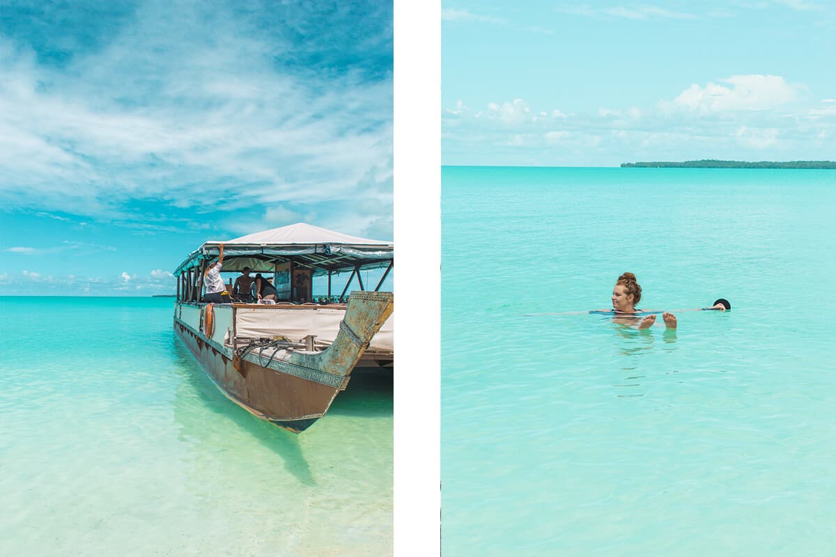 the vaka boat in aitutaki