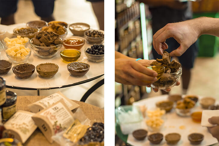 trying cretan food in athens