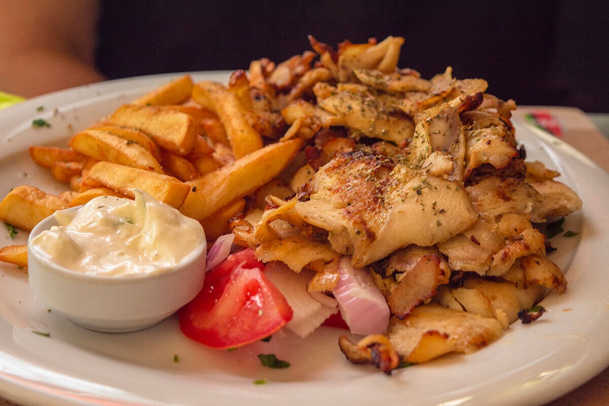 gyro meal backpacking athens on a budget