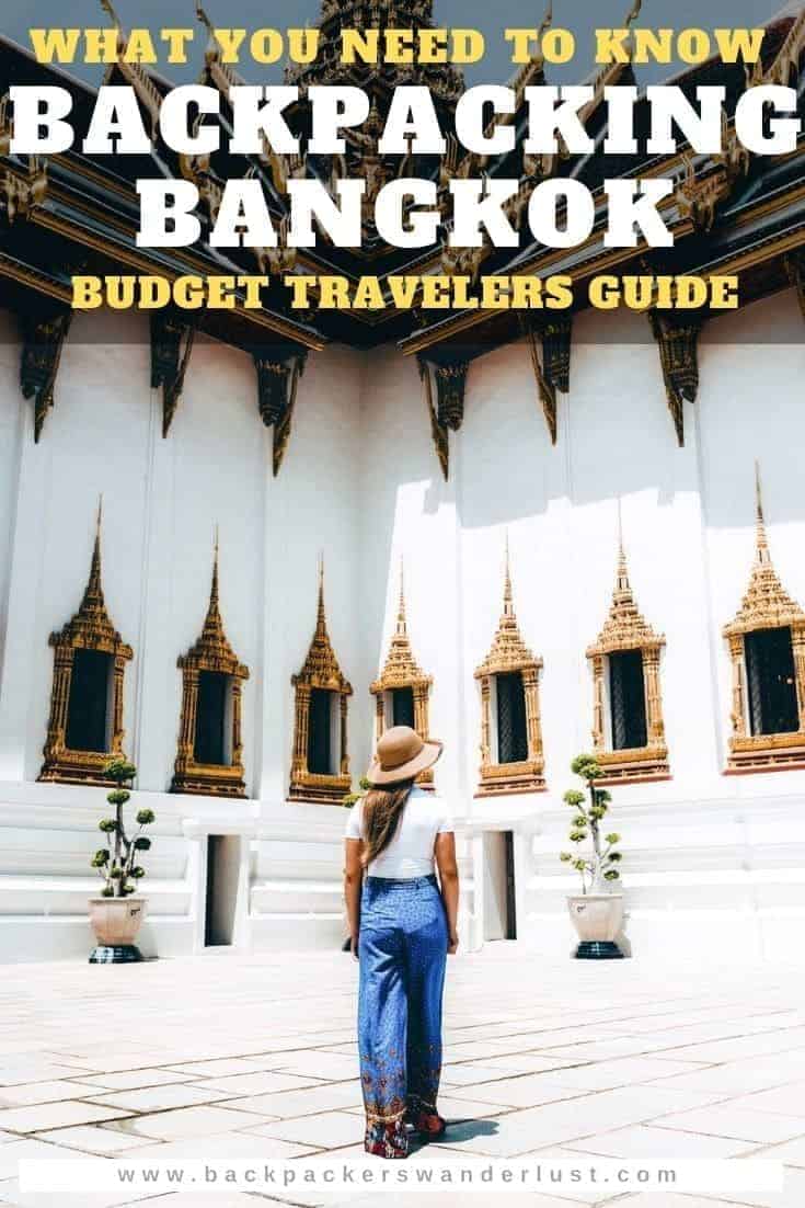 Learn all you need to know about backpacking Bangkok in Thailand. I will be giving you all the information you need to know such as costs, getting around, accommodation, what to do and so much more in this capital city! #bangkok #thailand #travel
