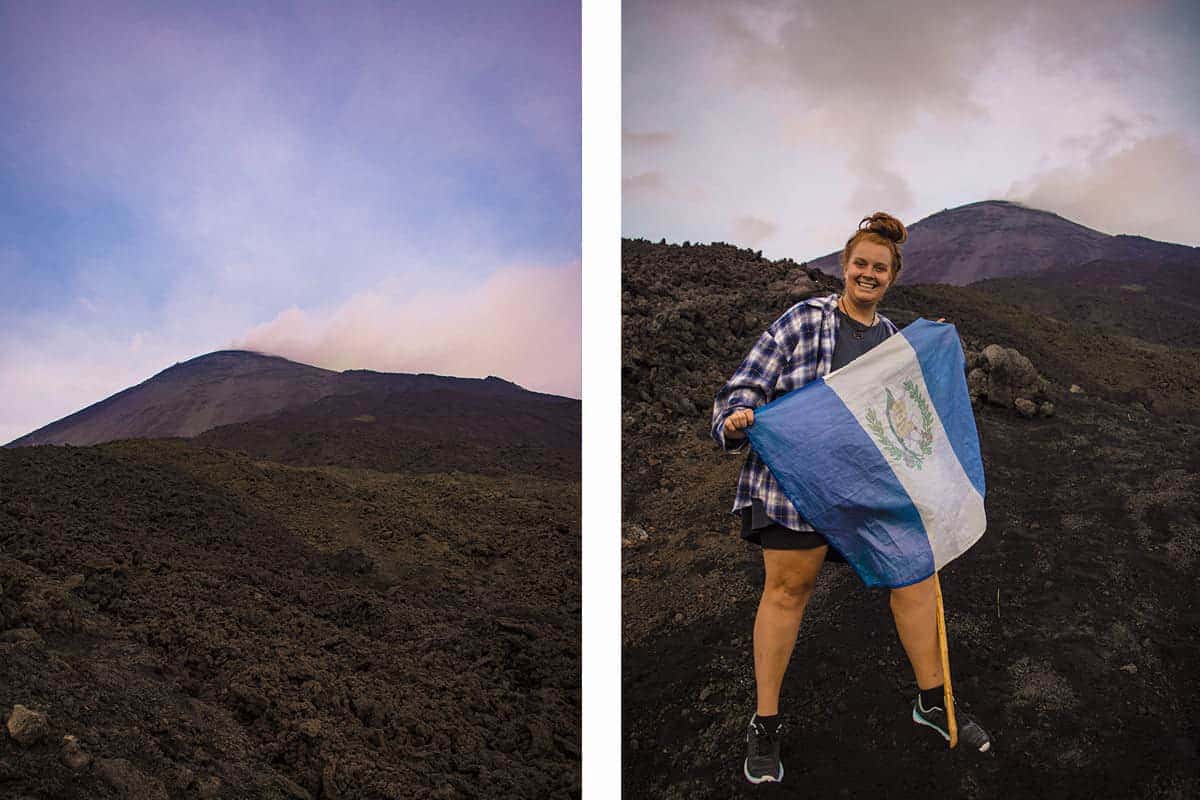 hiking pacaya volcano from antigua, which is considered the easier of the two volcano hikes