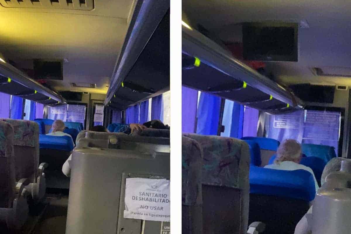 taking the hedman alas bus while backpacking honduras