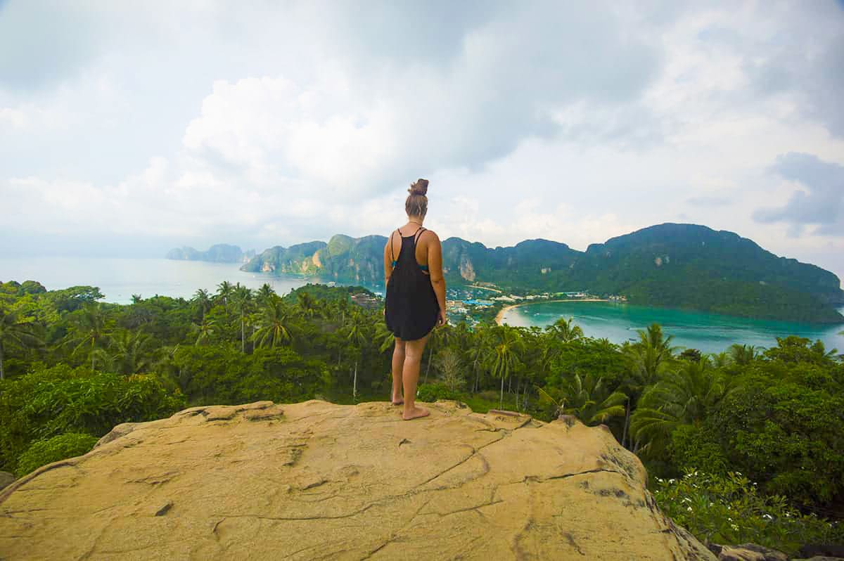 viewpoint at koh phi phi in thailand