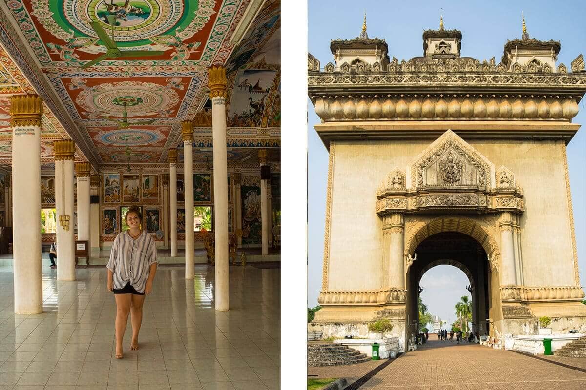 monuments in vientiane laos on a budget