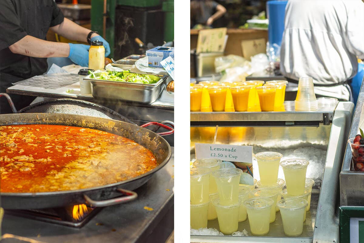 borough market food backpacking london