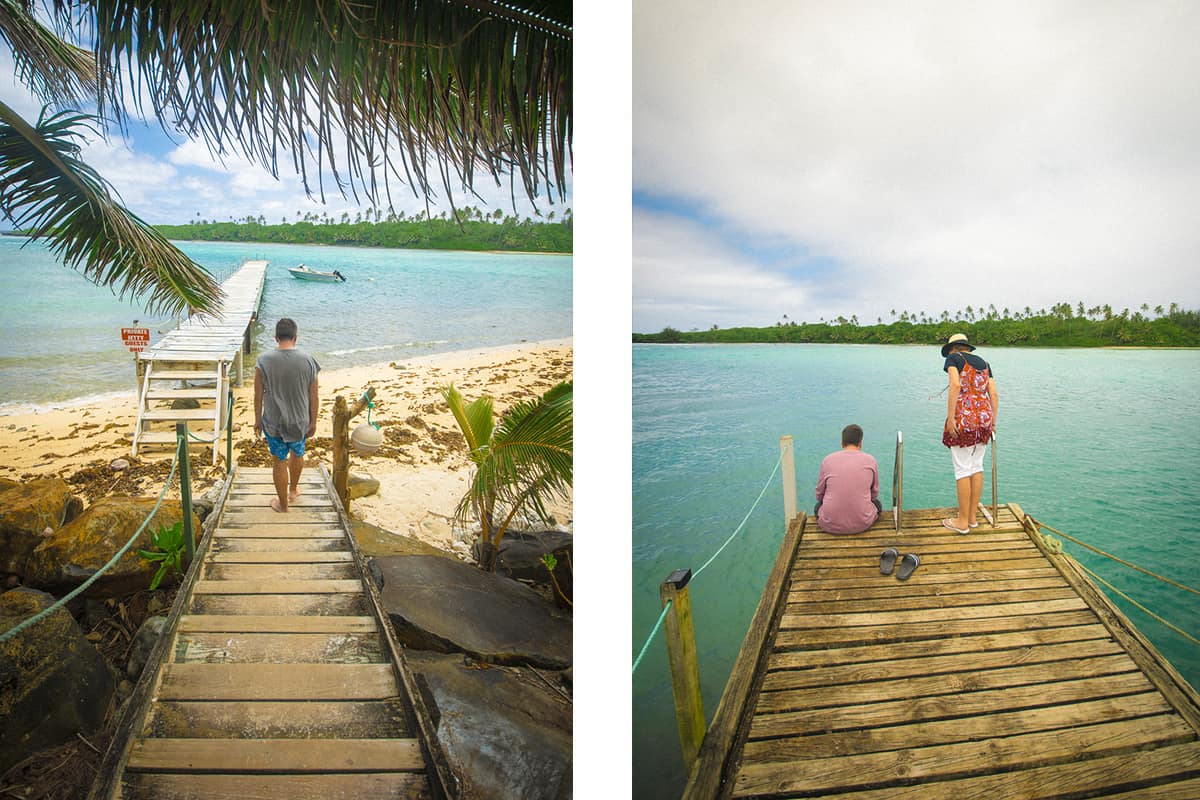 Backpacking Rarotonga On A Budget: Top Travel Tips 6 the wharf heading out to sea at muri beach