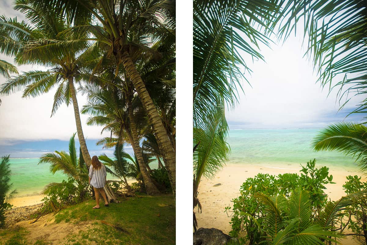 Backpacking Rarotonga On A Budget: Top Travel Tips 4 the beach outside charlies in rarotonga