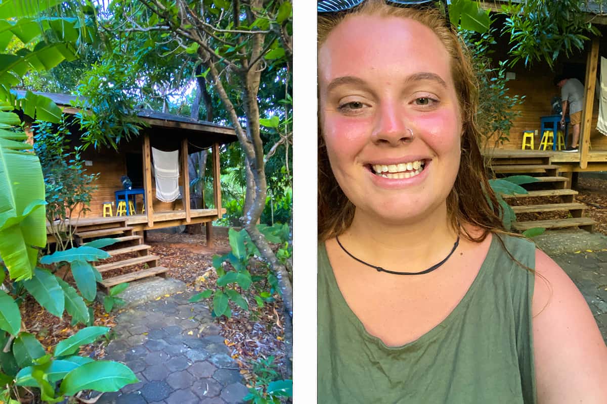 Backpacking Roatan & BEST Hostels In Roatan (2025) 16 our basic bungalow in the jungle at chillies, this is a great budget option for a hostel in roatan