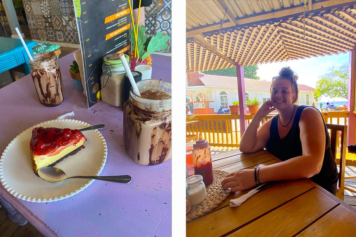 roatan has plenty of incredible restaurants and cafes with tasty treats such as cheesecake