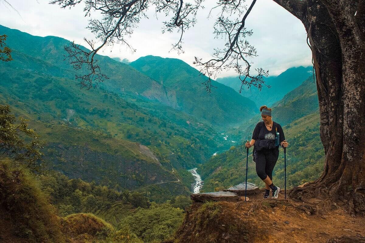 view with tasha amy from bahundanda to tal