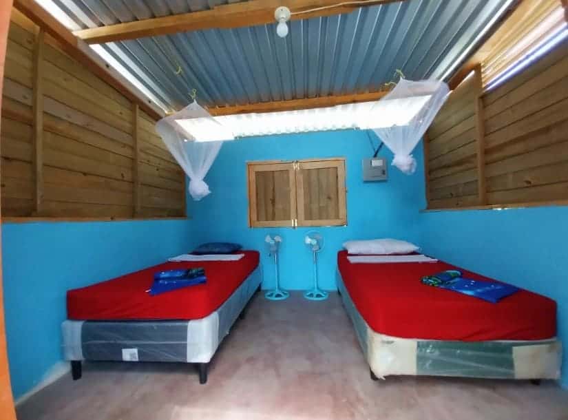 the twin room at bedrooms where charlie in el paredon