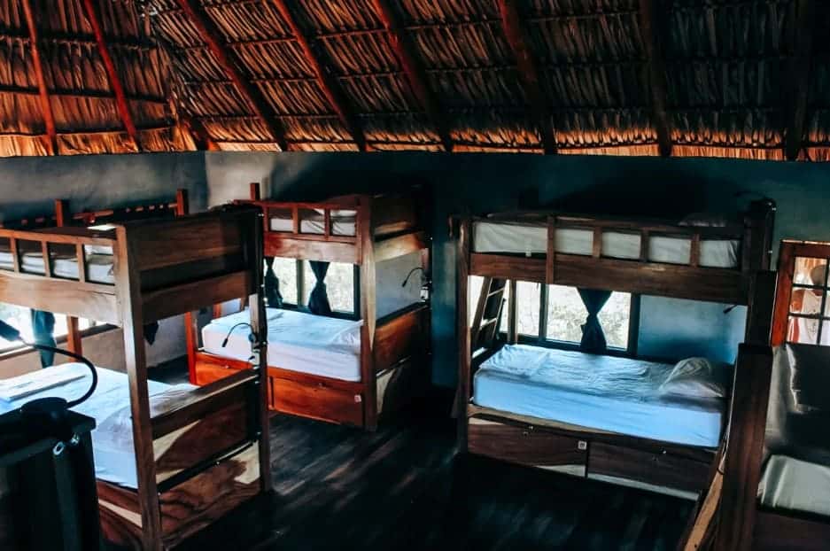 the dorm from in cocori lodge, they also have nicer female only dorms on offer