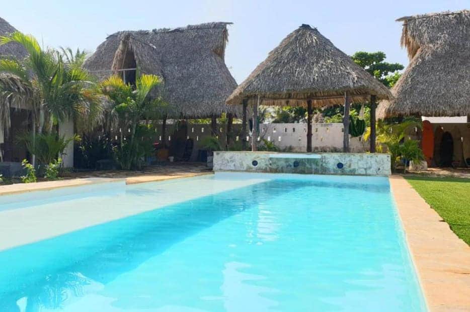 the pool area at pacifico el paredon- the perfect hangout space