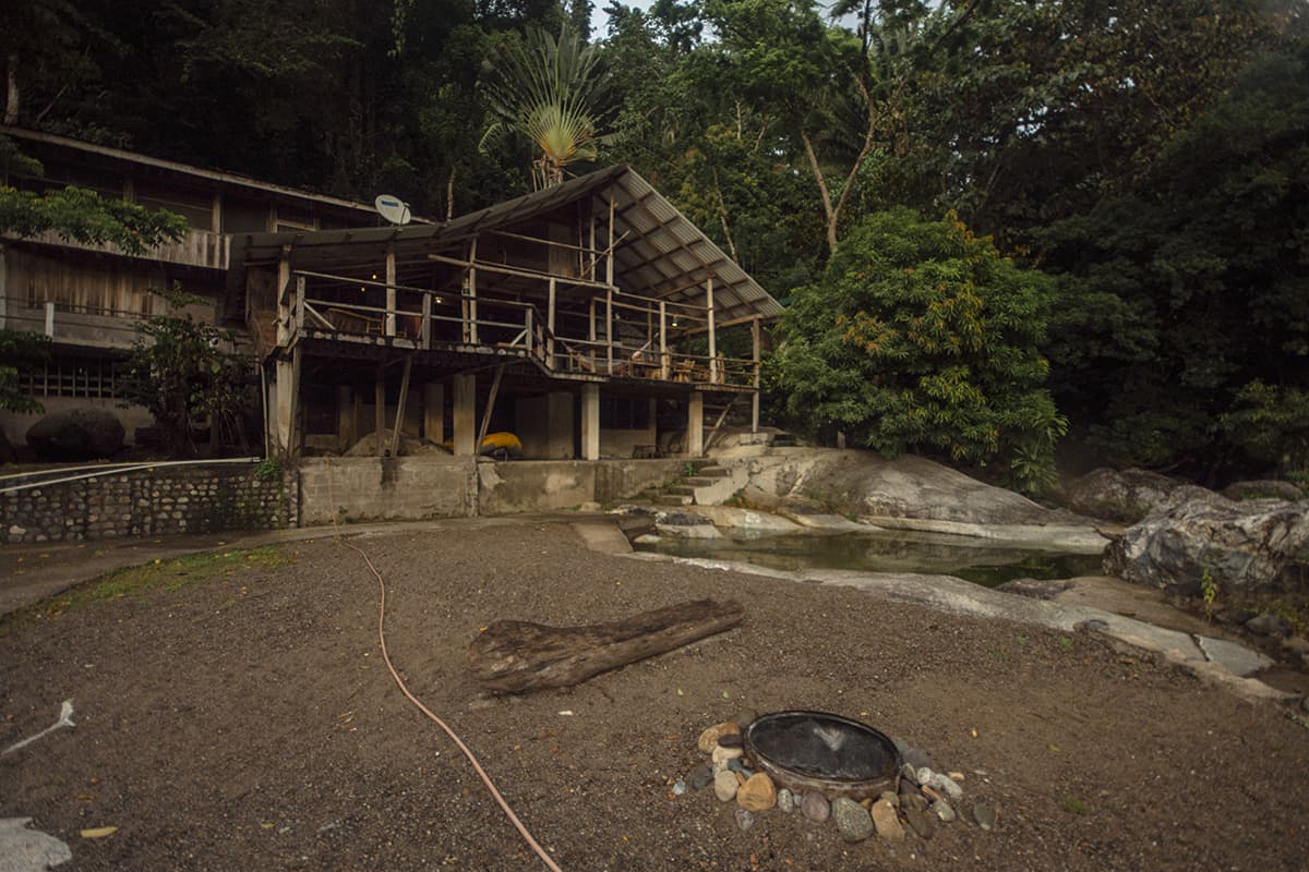 our incredible accommodation right in the jungle, this is one of the best hostels in la ceiba