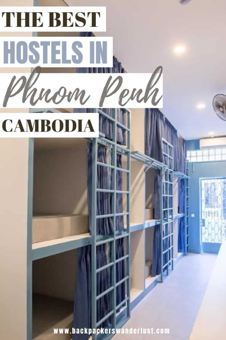 Best Hostels in Phnom Penh: 6 Hostels Worth Staying At In Phnom Penh 17 Planning to head to Phnom Penh while you are traveling Cambodia? Looking for the best hostels in Phnom Penh so you have somewhere budget friendly and sociable to spend a couple of nights? Well, I have compared the price, facilities, amenities, and location- so come find out the top backpackers for all types of travelers in this ultimate guide and have the perfect stay!