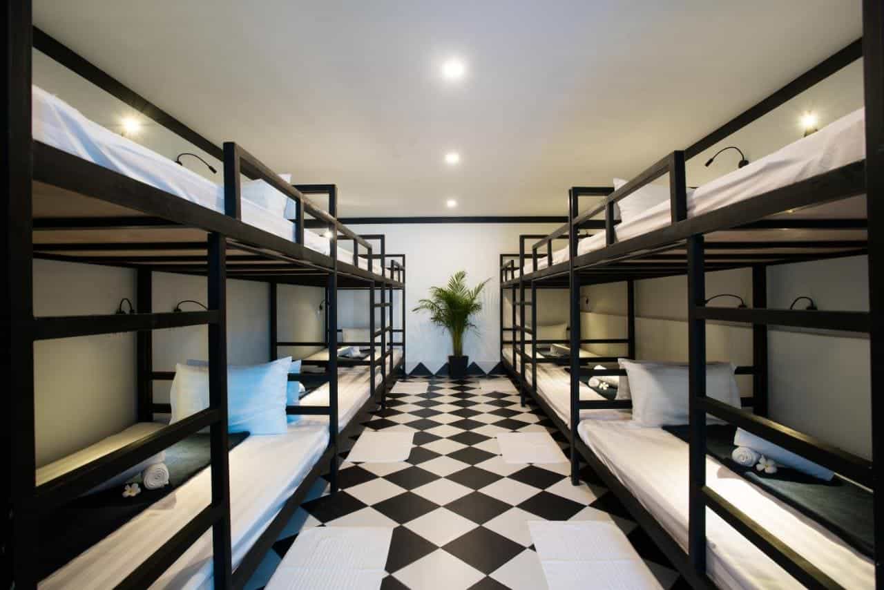The Best Hostels In Siem Reap: Get The Most For Your Money 20 a black and white modern theme at noni tree hostel