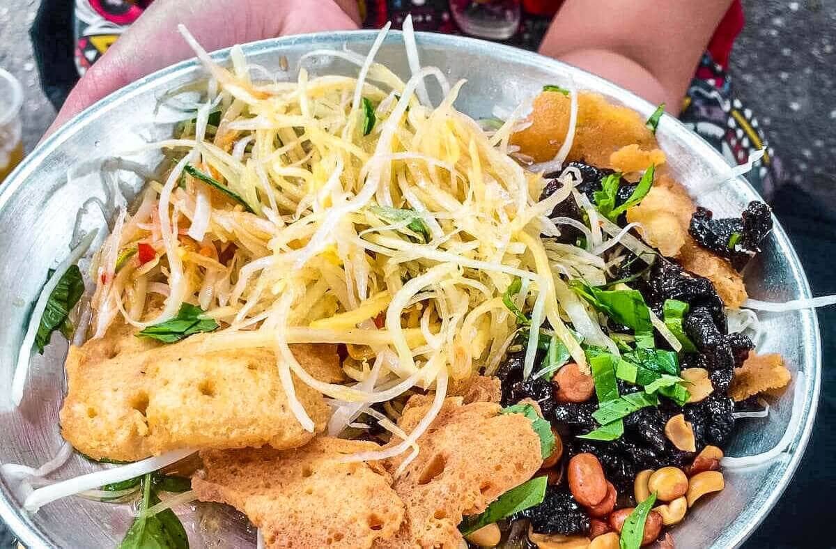 local vietnamese meal on ho chi minh food tour
