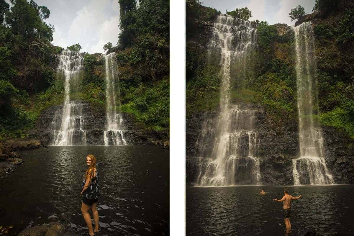 tad yuang waterfall in pakse