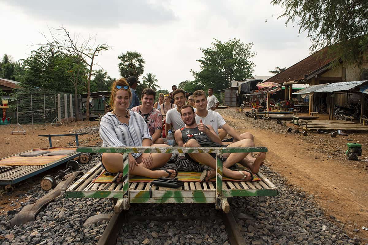 Cost To Travel Cambodia: My $29.00 Per Day Travel Budget 22 taking the bamboo train in battambang