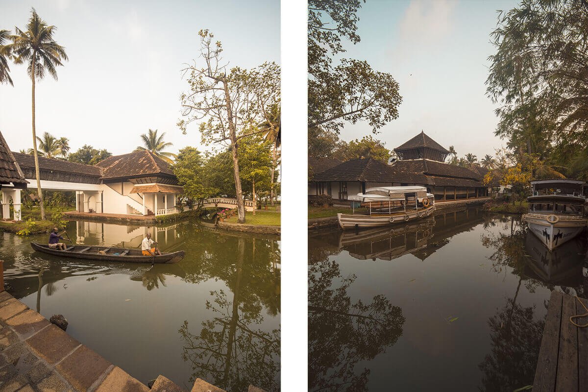river running through coconut lagoon