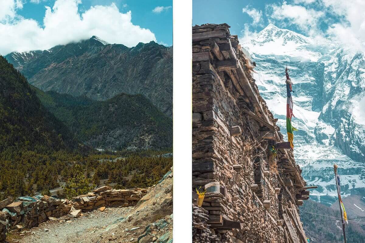 Day 5: Chame To Upper Pisang On The Annapurna Circuit 19 views from upper pisang annapurna circuit