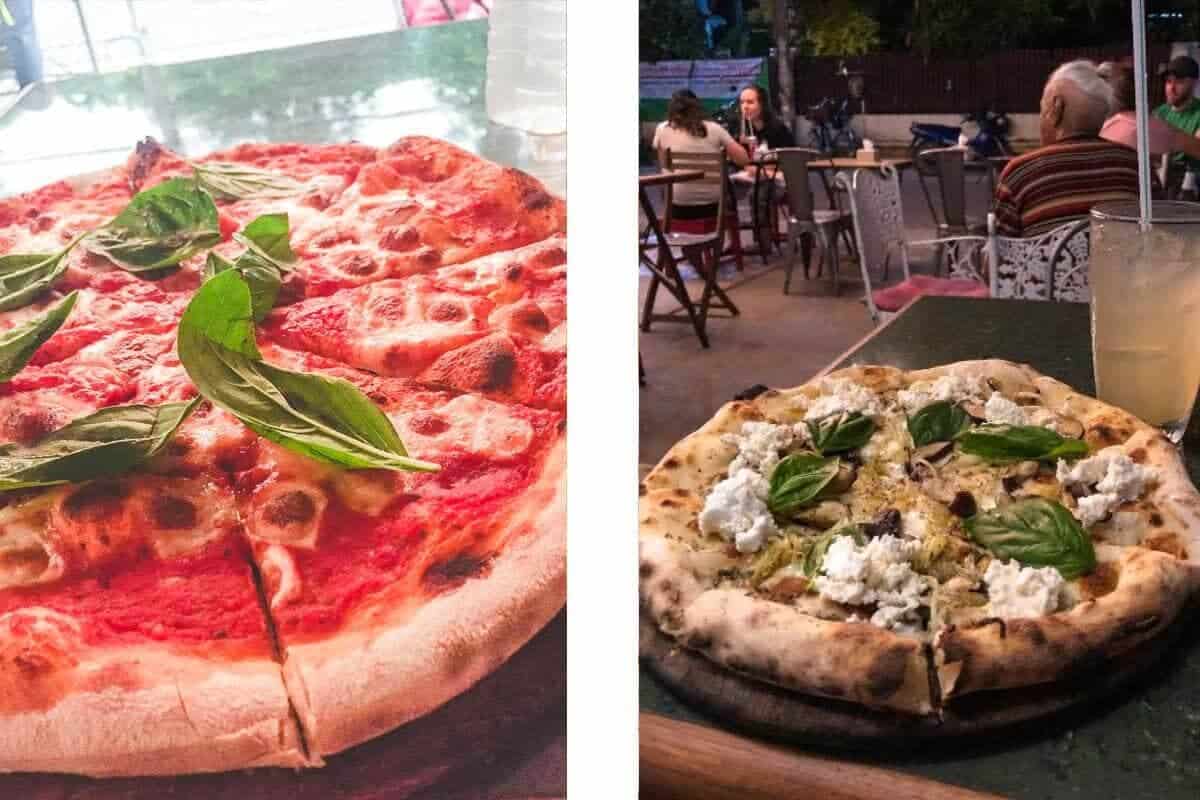 by hand pizza cafe wood fire pizzas chiang mai