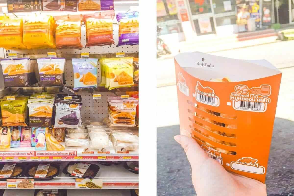 seven eleven toastie in chiang mai