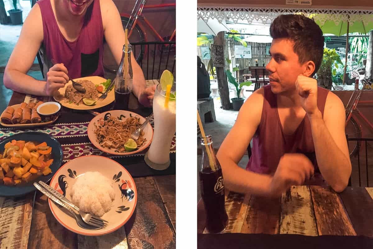 lunch in chiang khong thailand