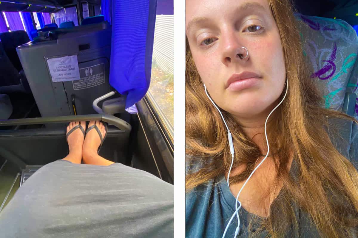 taking a first class bus in honduras, bring warm clothes as they can have the air conditioning blasting