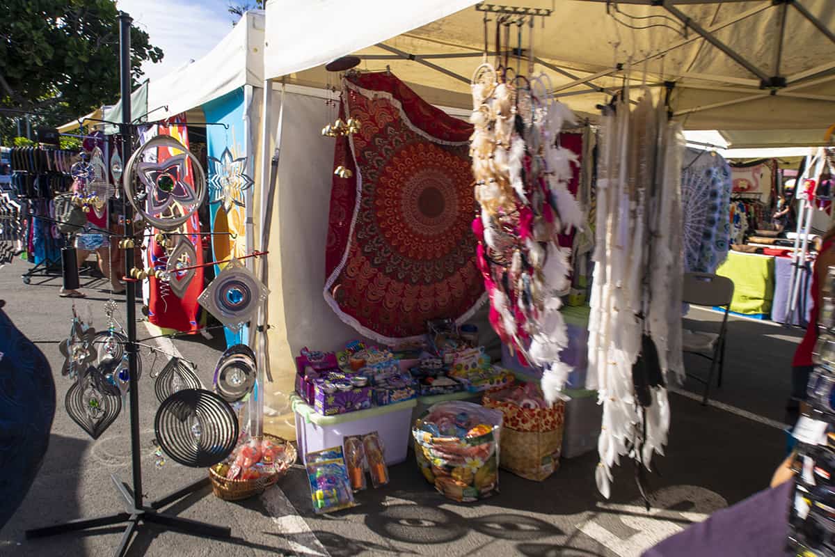 checking at the different type of souvenirs available at the port moselle markets