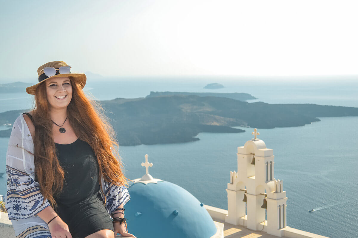 church views over sightseeing santorini