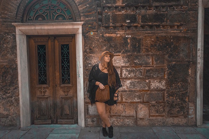 beautiful church door in athens