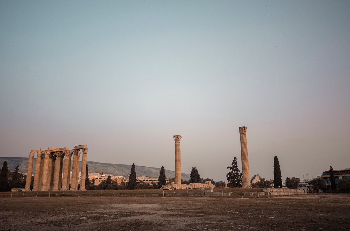 park stop at we bike athens afternoon tour
