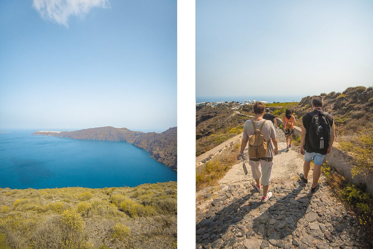 stoney walkways hike fira to oia