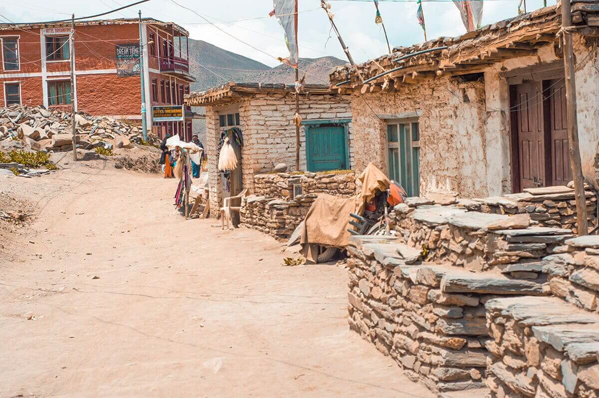 muktinath town high camp to muktinath over thorong la pass on the annapurna circuit