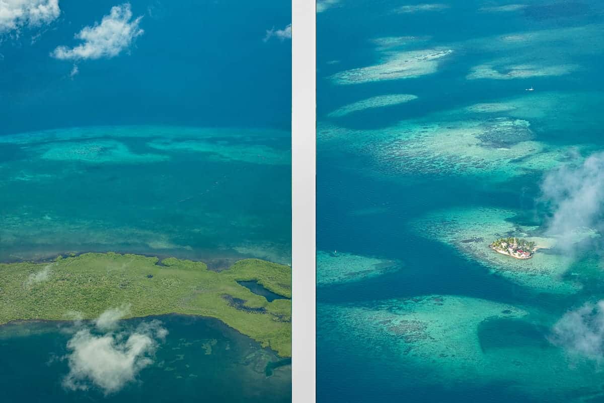 taking in some incredible sights over the belize barrier reef