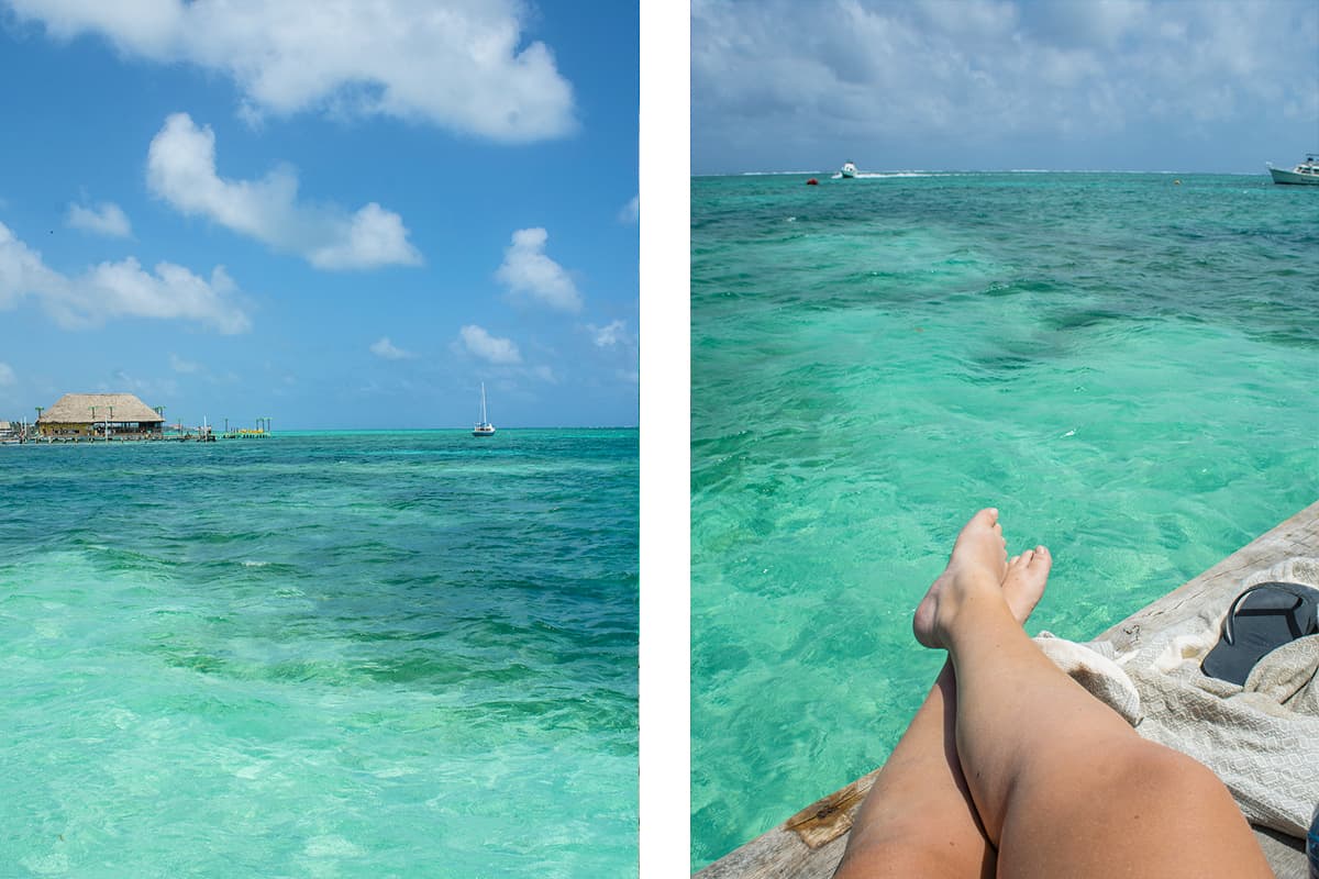 enjoy the beautiful views and ocean while backpacking san pedro in belize