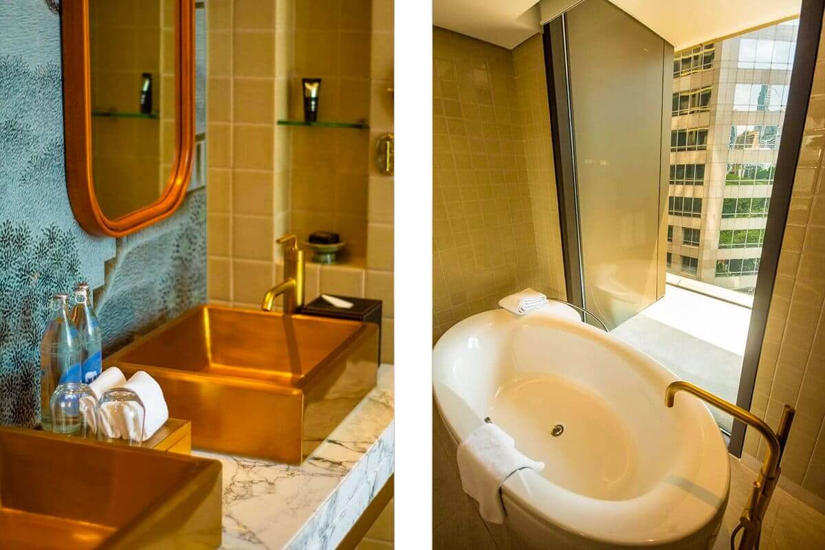 Hotel Indigo Bangkok Wireless Road Review 12 bathtub with a view hotel indigo bangkok review