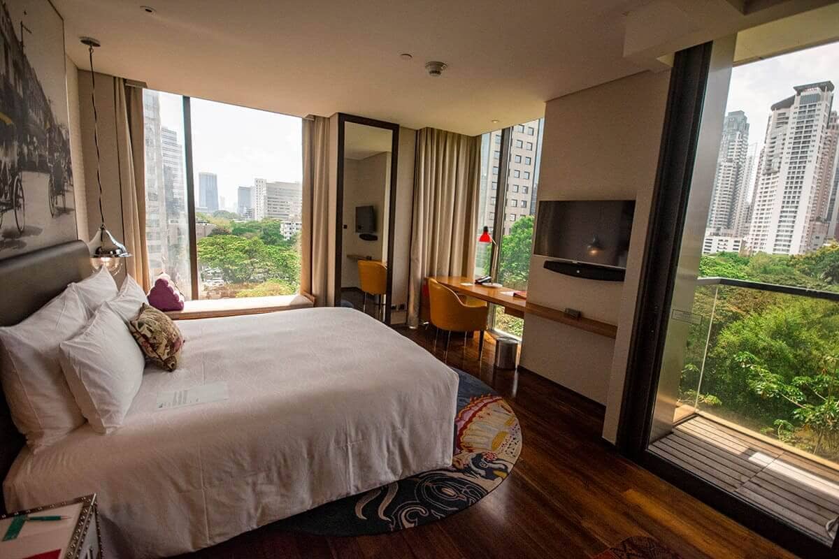 bedroom views hotel indigo bangkok review