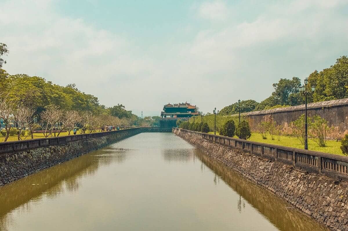 moat around the imperial city of hue