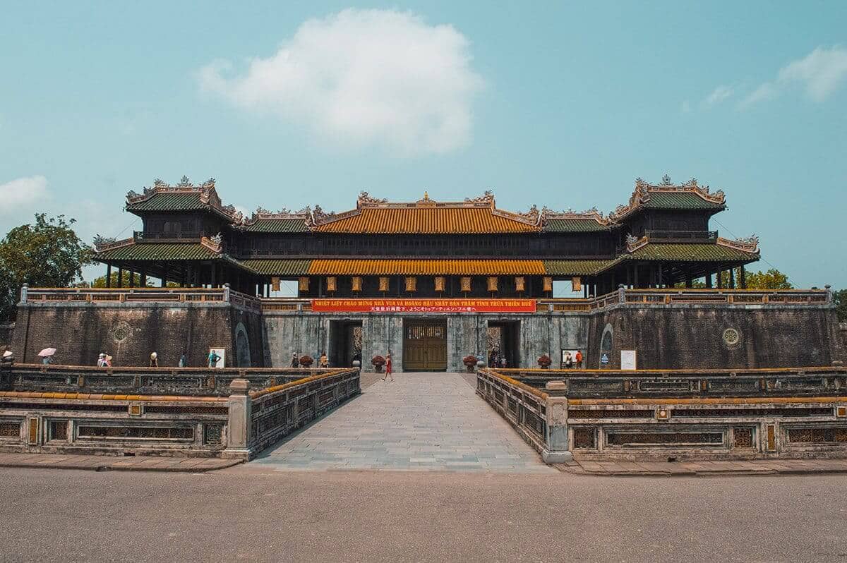 ticket building to enter the imperial city of hue