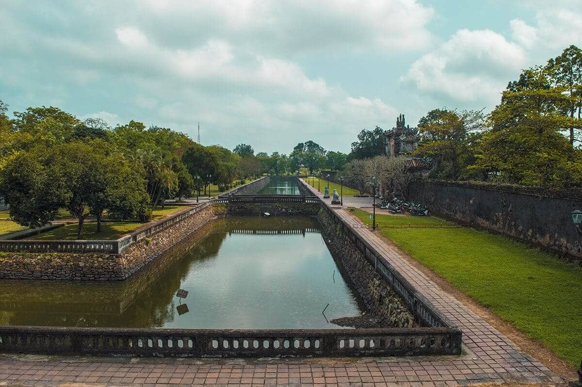 moat around the imperial city of hue