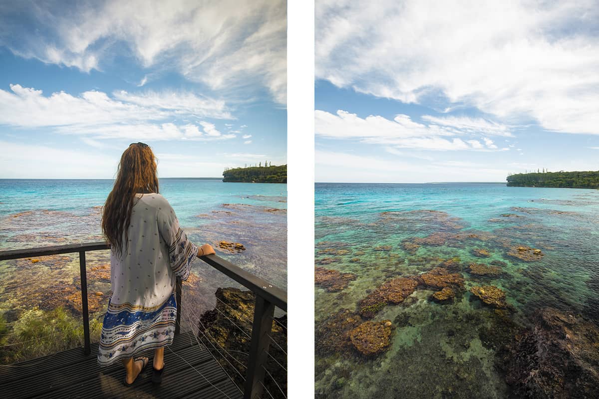 the incredible views over the coral at jinek bay