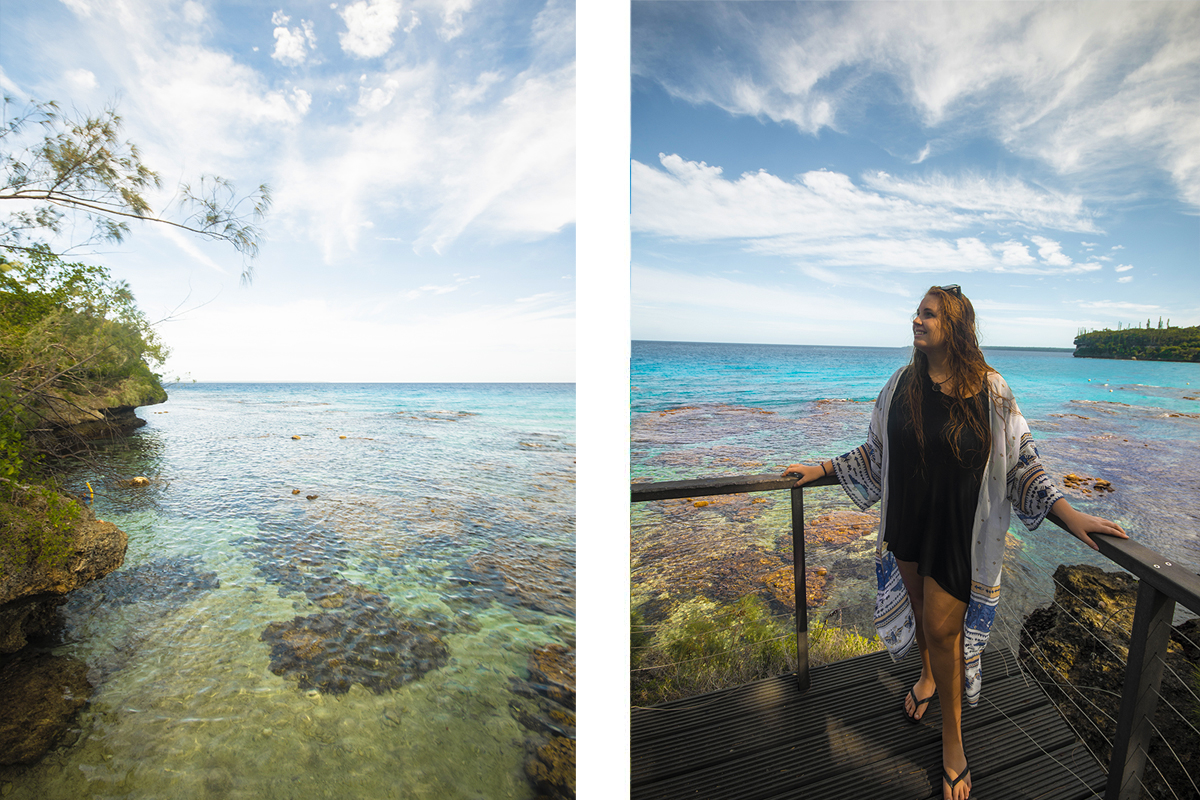 enjoying the views around lifou at jinek bay while at our cruise port