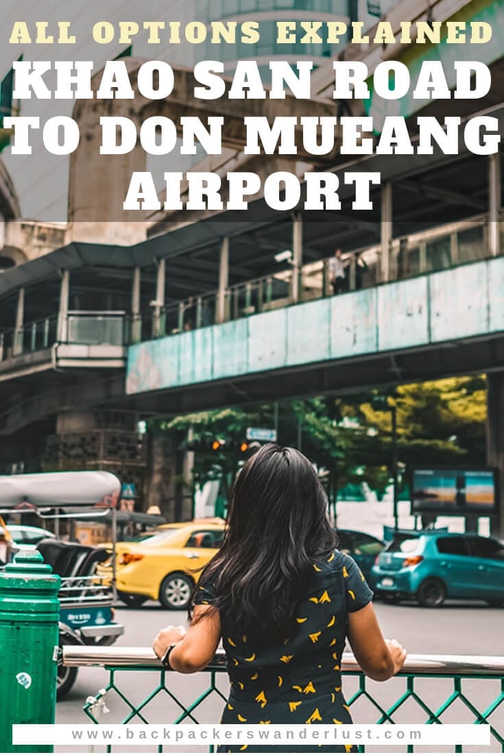 If you are a backpacker on a budget it is likely you will be flying from Bangkok's budget airport. That means you will need to find a way from Khao San Road to Don Mueang Airport. Whether that is train, taxi, tuktuk, limo bus or local bus. I will explain all options for you.