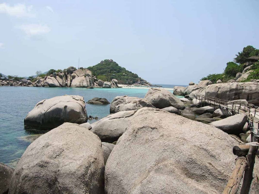 bamboo pathway around koh nang yuan